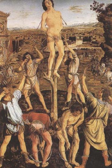 Sandro Botticelli Antonio and Piero del Pollaiolo Martyrdom or St Sebastian Sweden oil painting art